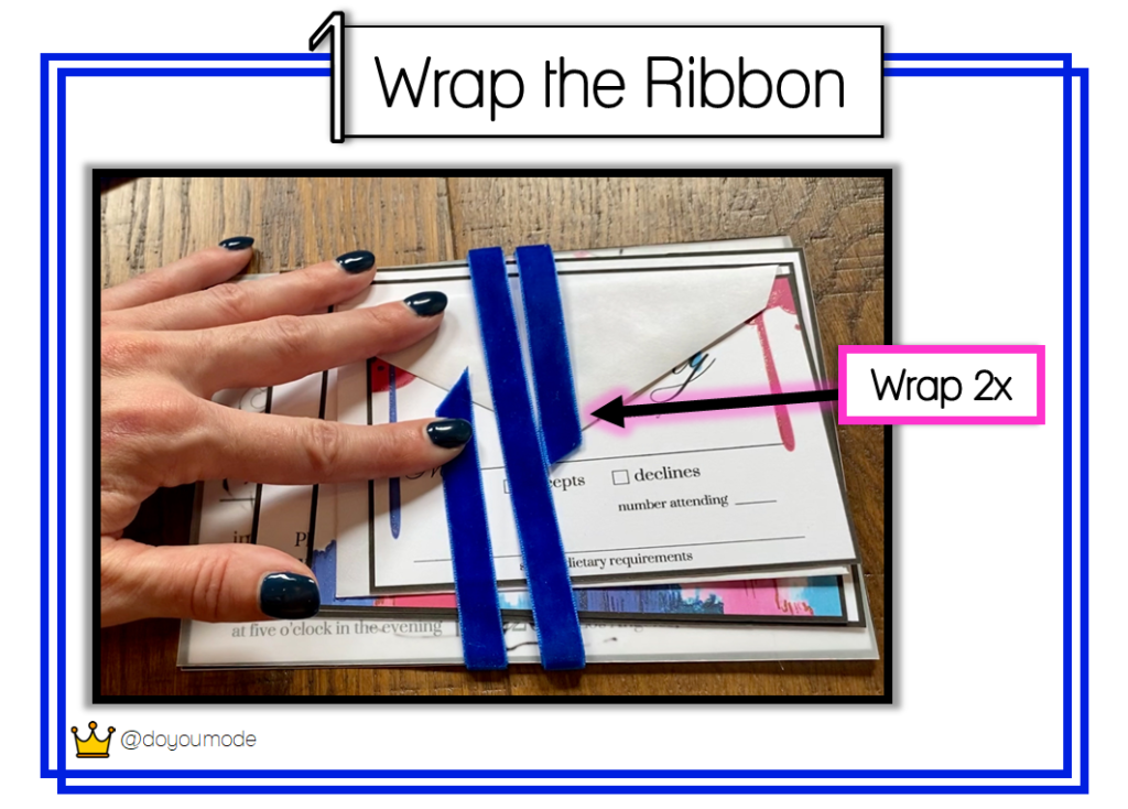 Ribbon and Wax Belly Band - A DIY Tutorial for Invitations